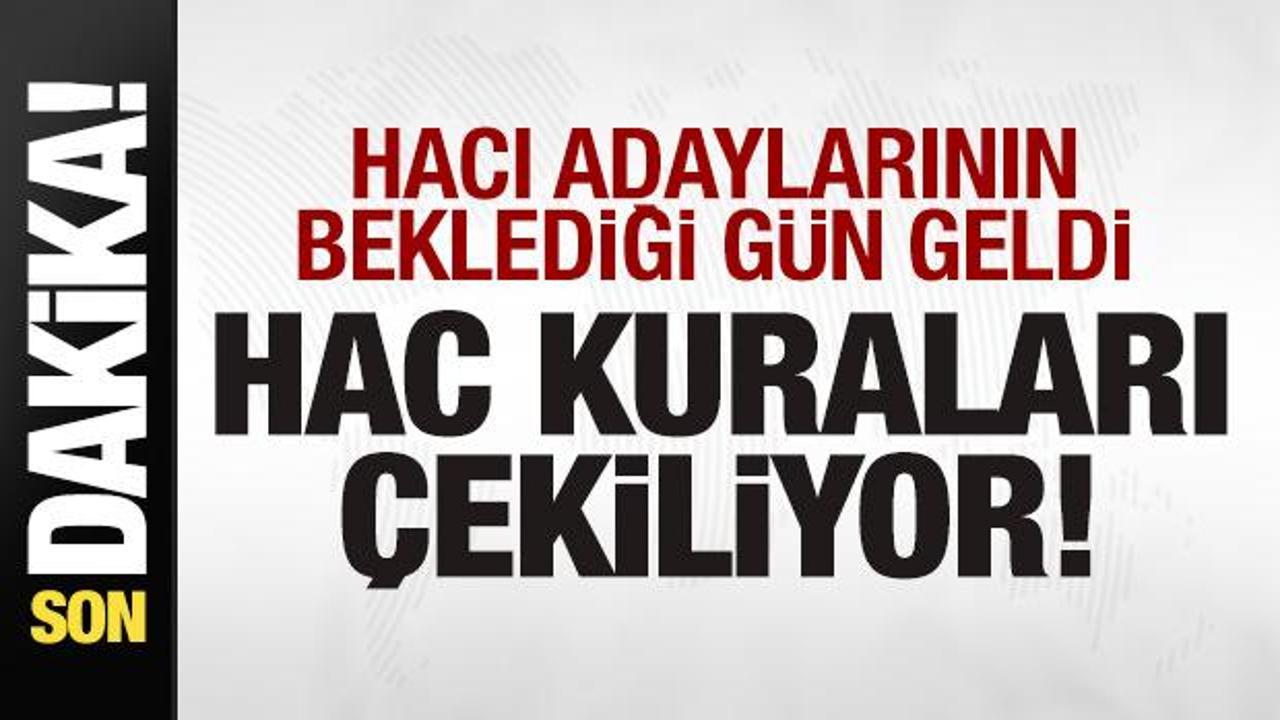 Hacı adayları için beklenen gün geldi! Hac kuraları çekiliyor haci adaylari icin beklenen gun geldi hac kuralari cekiliyor mQWRe9g2.jpg