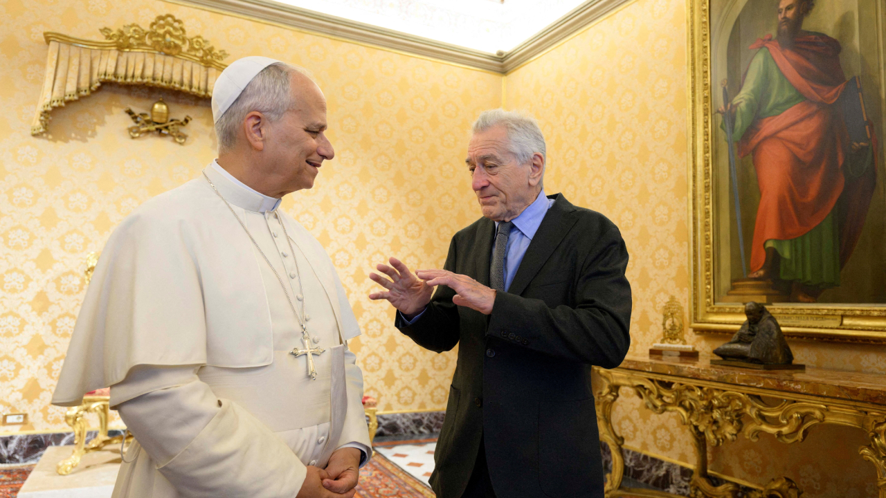 Papa, Robert De Niro ile görüştü