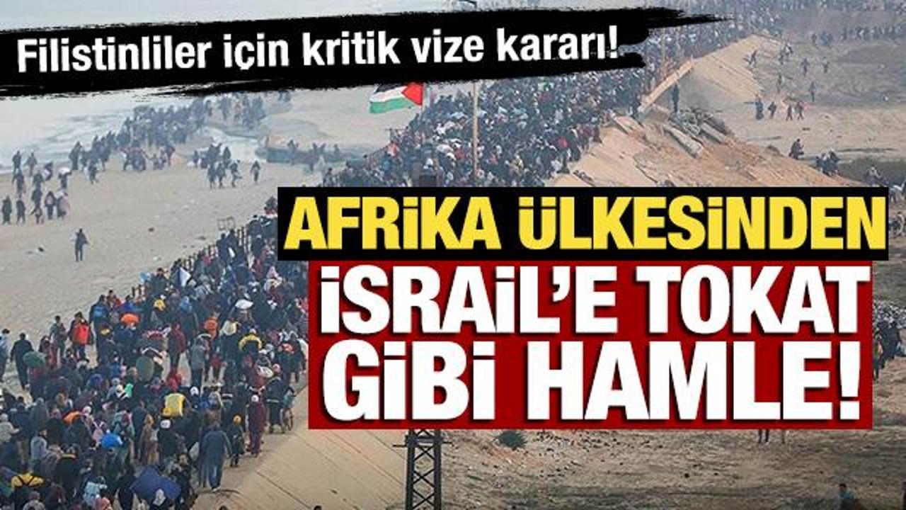 Güney Afrika’dan İsrail’in planına tokat gibi hamle! Filistinliler için kritik vize kararı