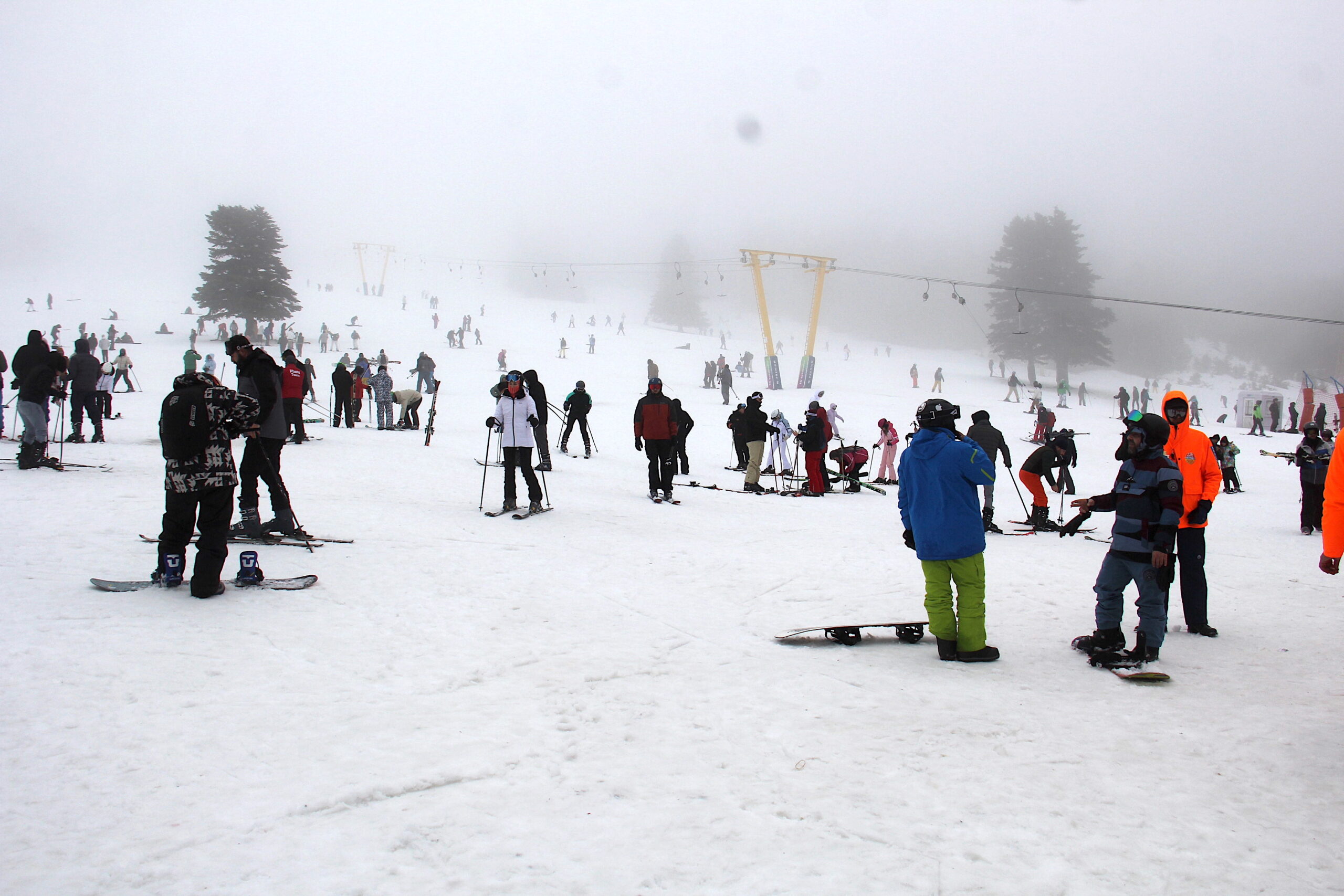 Uludağ’da hafta sonu yoğunluğu
