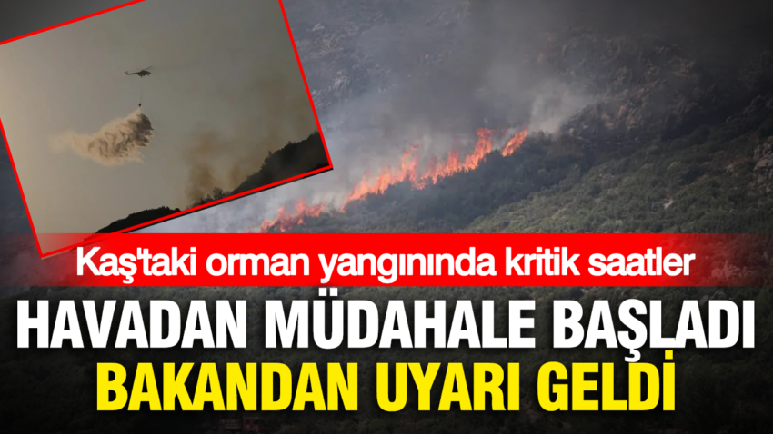 Kastaki orman yangininda kritik saatler havadan mudahale yeniden basladi bakandan uyari geldi LLhjq9l3